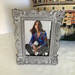 Azure Home Gray Ornate Tabletop Picture Frame 4" x 6"